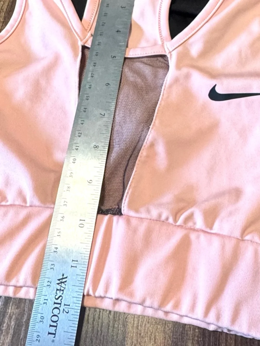 Nike Pink & Black Dri-FIT Mesh Front Women’s Sports Bra, Small.NWOT